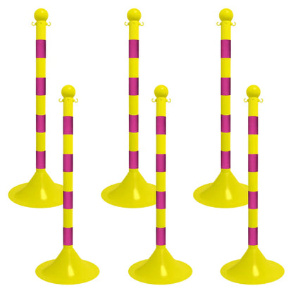 Striped Plastic Stanchions