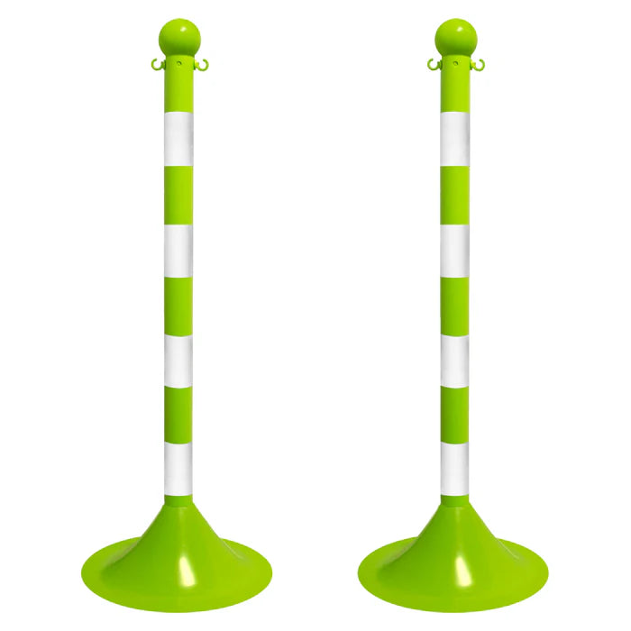 Striped Plastic Stanchions