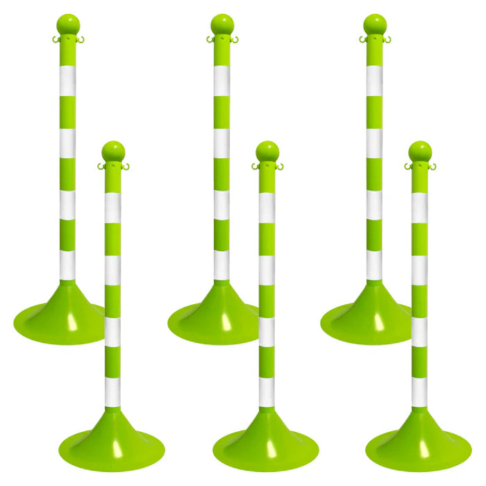 Striped Plastic Stanchions