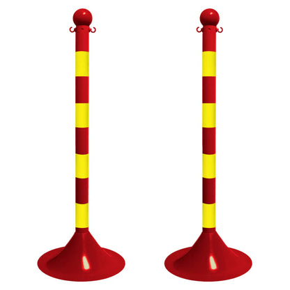 Striped Plastic Stanchions