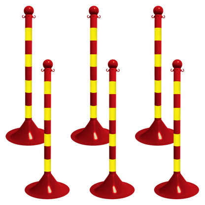 Striped Plastic Stanchions