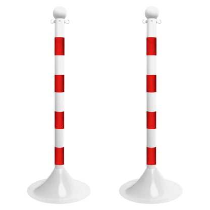 Striped Plastic Stanchions