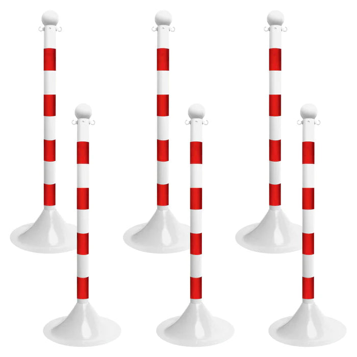 Striped Plastic Stanchions