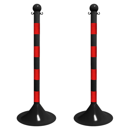 Striped Plastic Stanchions