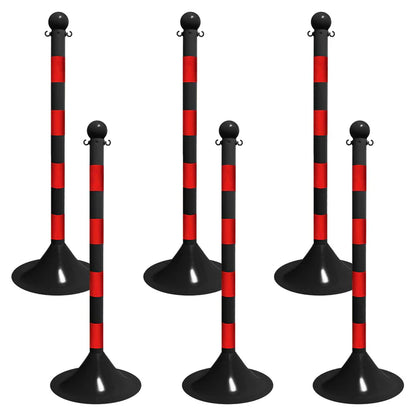 Striped Plastic Stanchions