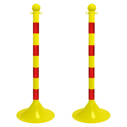 Striped Plastic Stanchions