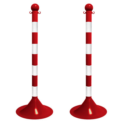 Striped Plastic Stanchions