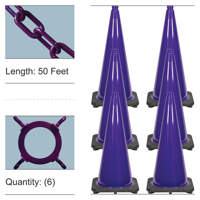 Traffic Cones & Chain Kit