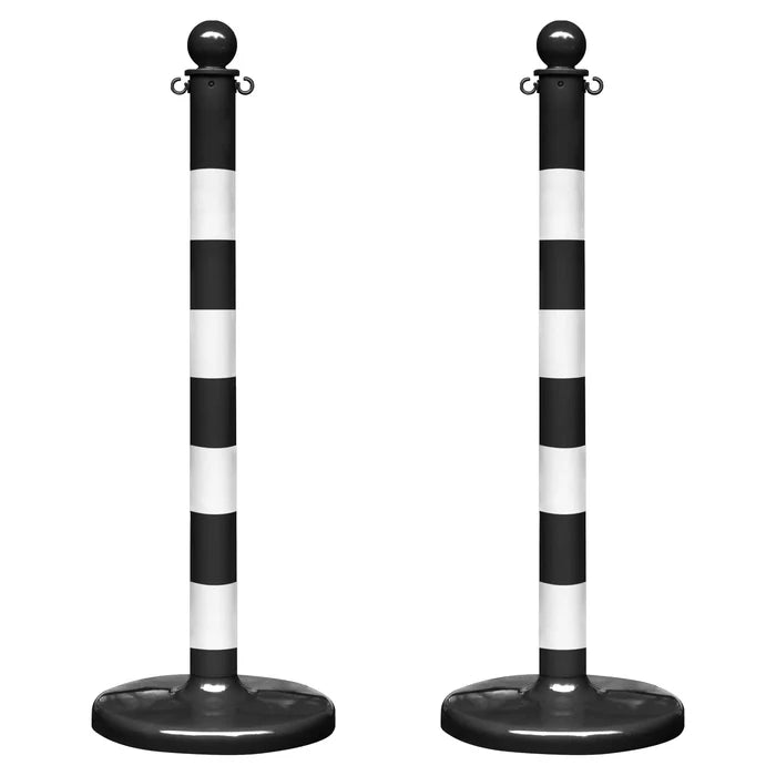 Striped Plastic Stanchions