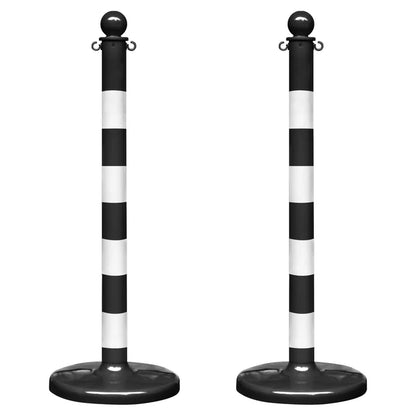 Striped Plastic Stanchions