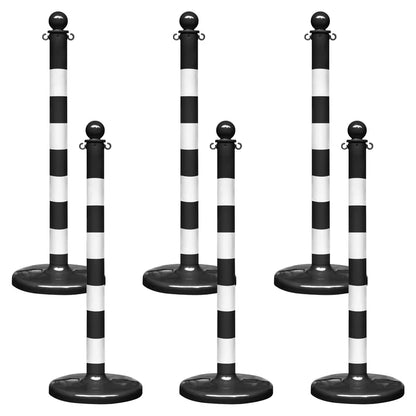 Striped Plastic Stanchions