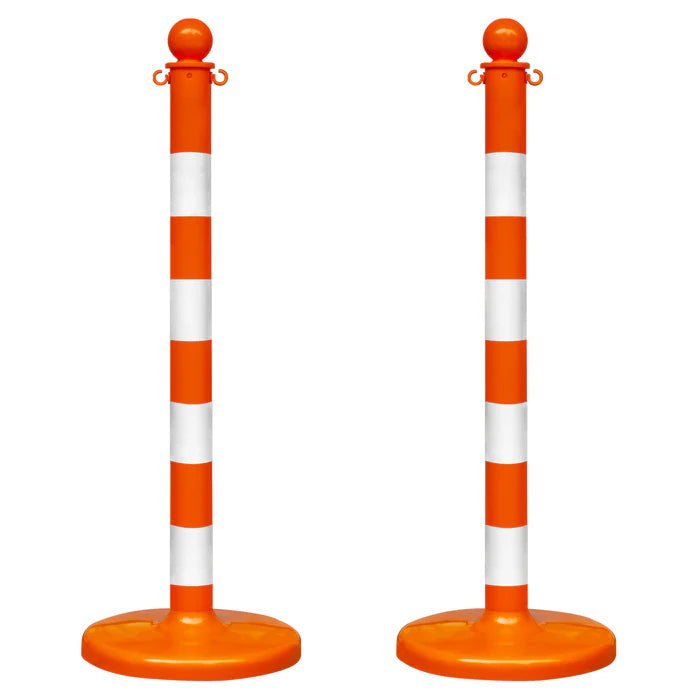 Striped Plastic Stanchions