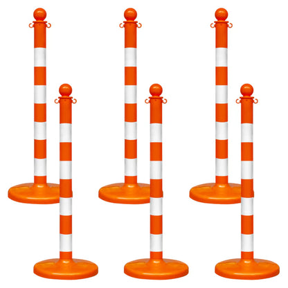 Striped Plastic Stanchions