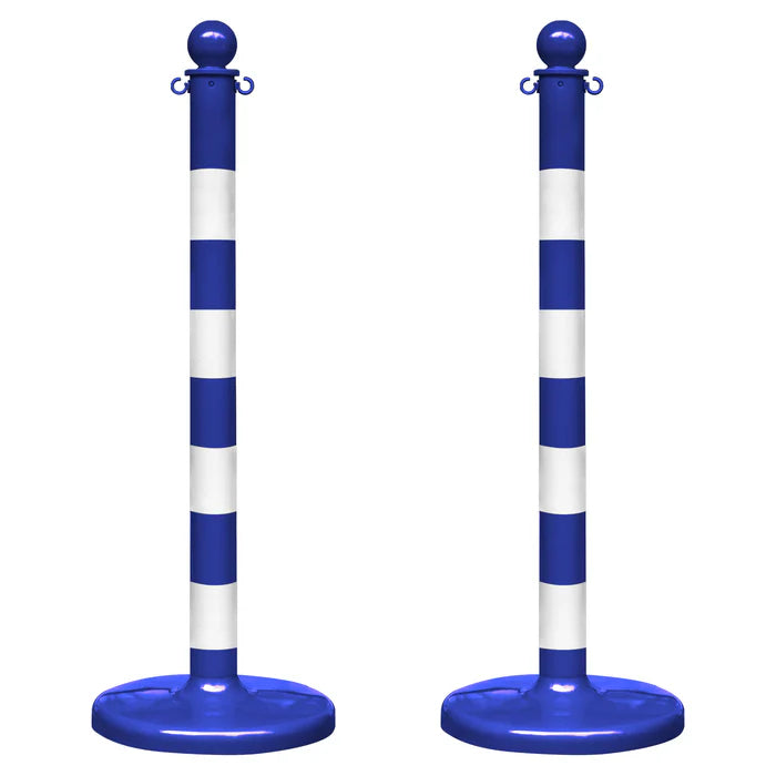 Striped Plastic Stanchions