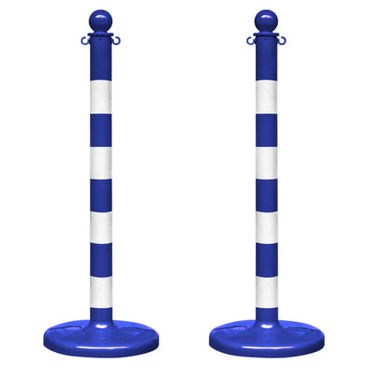 Striped Plastic Stanchions