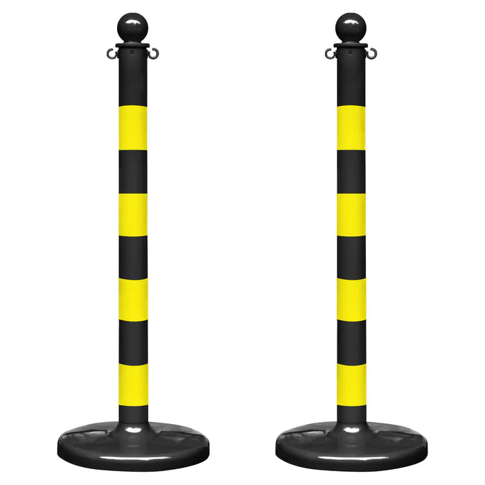 Striped Plastic Stanchions