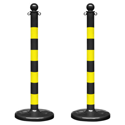 Striped Plastic Stanchions