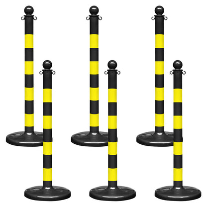 Striped Plastic Stanchions