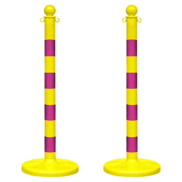 Striped Plastic Stanchions