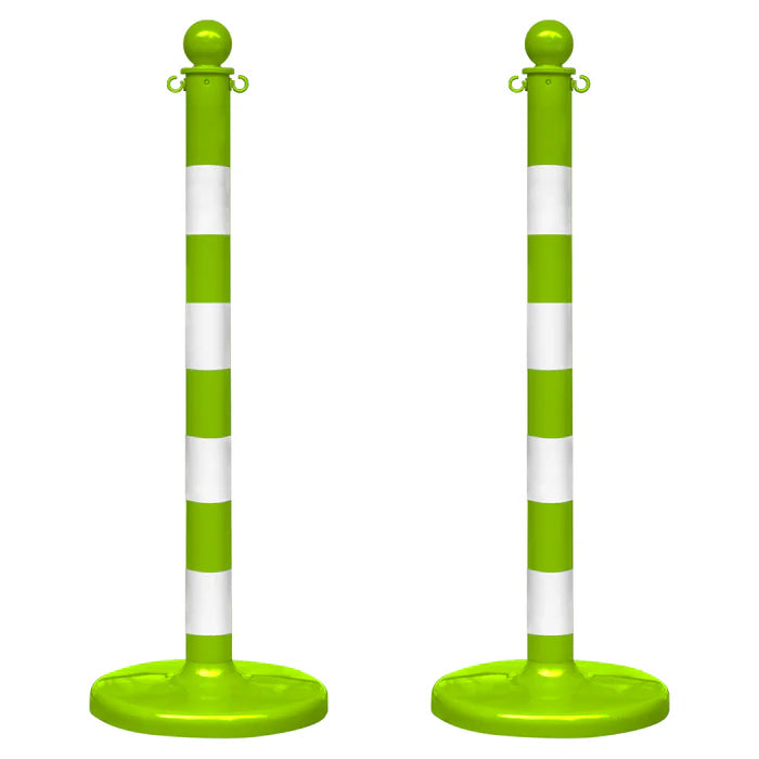 Striped Plastic Stanchions