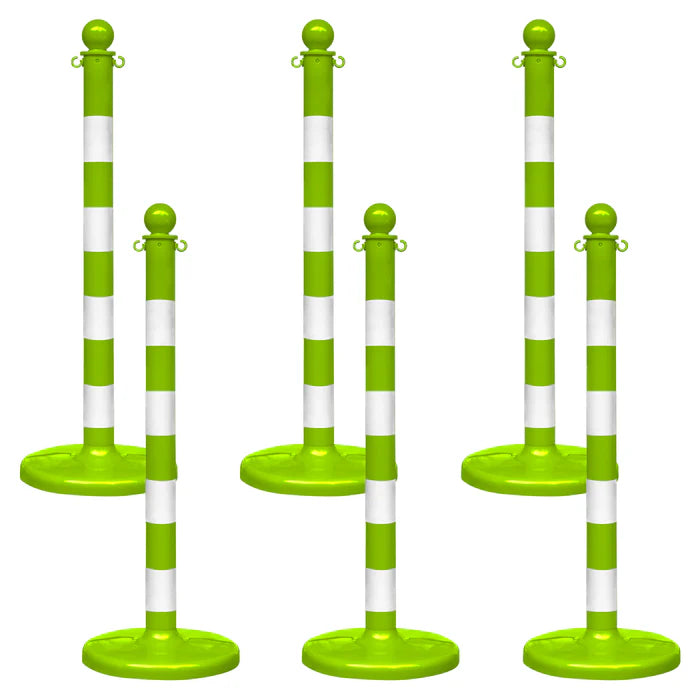 Striped Plastic Stanchions