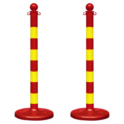 Striped Plastic Stanchions