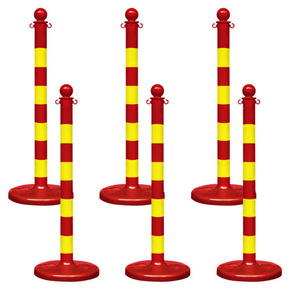 Striped Plastic Stanchions