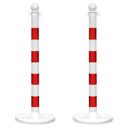 Striped Plastic Stanchions