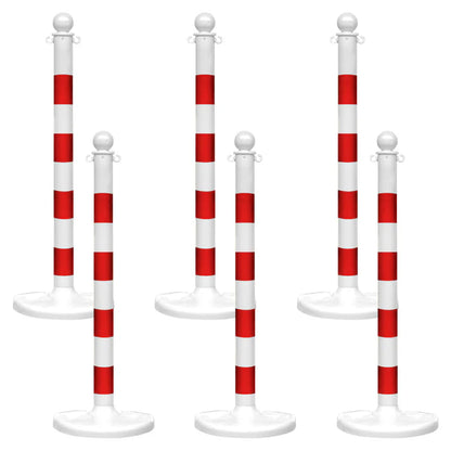 Striped Plastic Stanchions