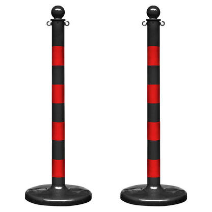 Striped Plastic Stanchions