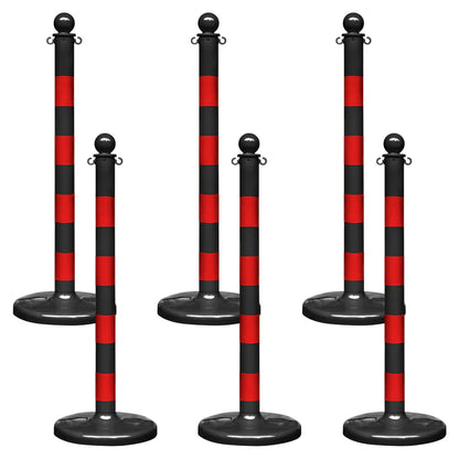 Striped Plastic Stanchions