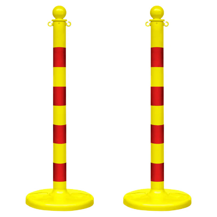Striped Plastic Stanchions