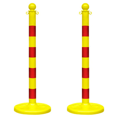 Striped Plastic Stanchions