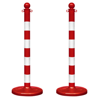 Striped Plastic Stanchions