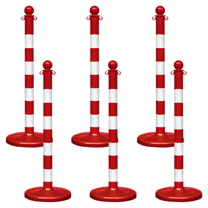 Striped Plastic Stanchions