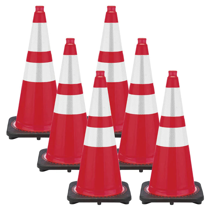 Reflective Traffic Cones 6 Pack