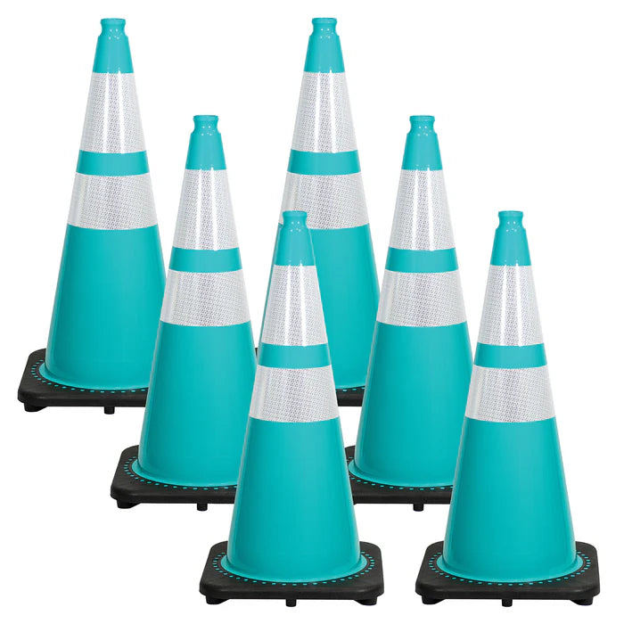 Reflective Traffic Cones 6 Pack