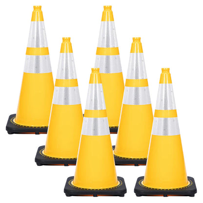 Reflective Traffic Cones 6 Pack