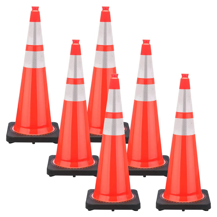 Reflective Traffic Cones 6 Pack