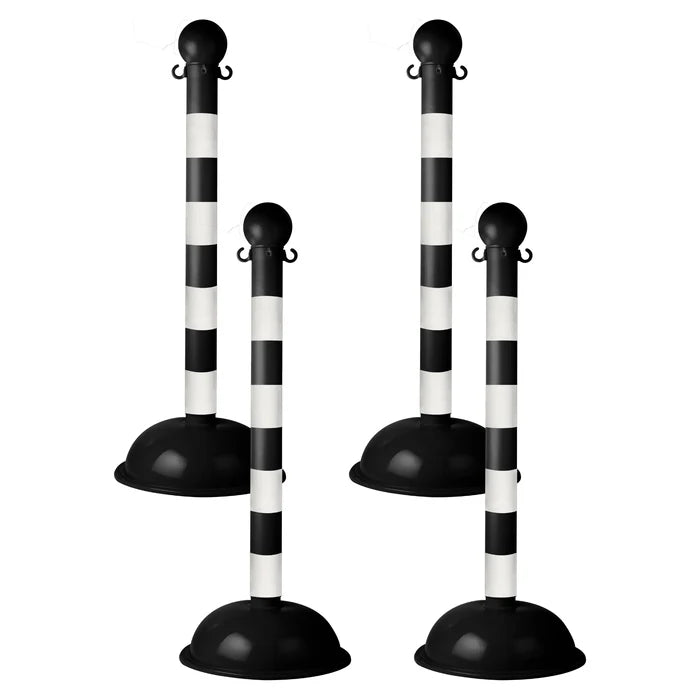 Striped Plastic Stanchions