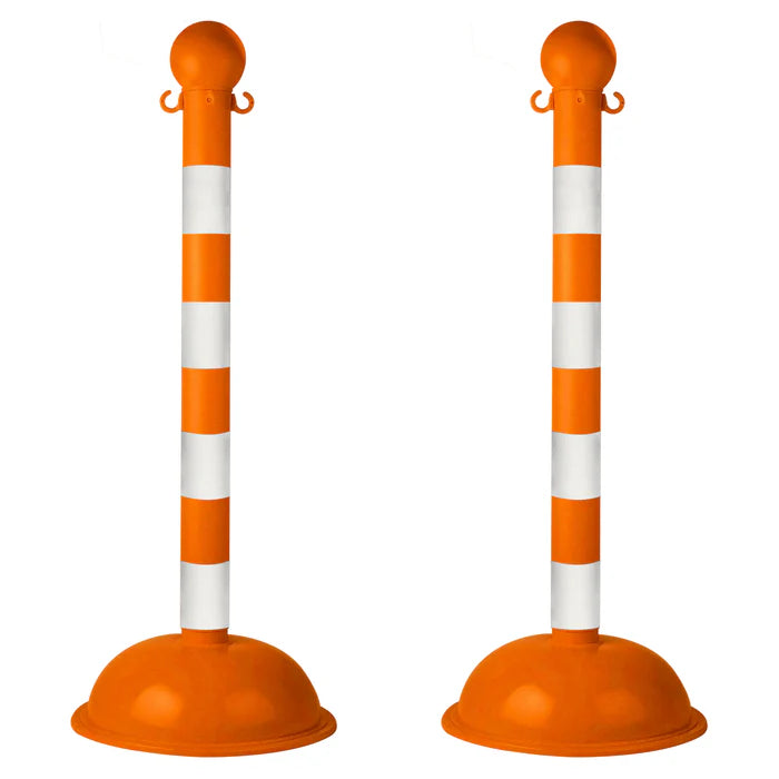 Striped Plastic Stanchions