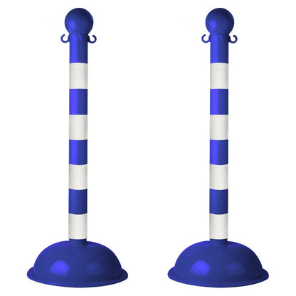 Striped Plastic Stanchions