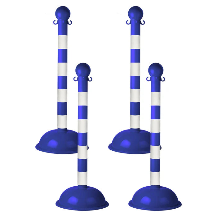Striped Plastic Stanchions