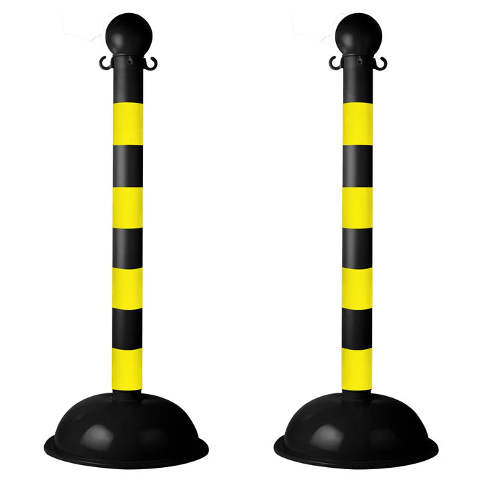 Striped Plastic Stanchions