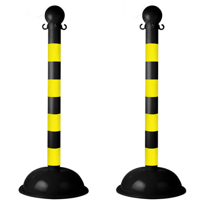 Striped Plastic Stanchions