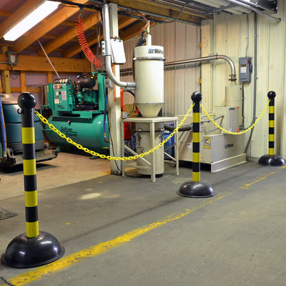 Striped Plastic Stanchions