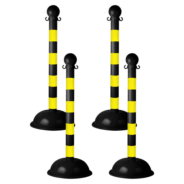 Striped Plastic Stanchions