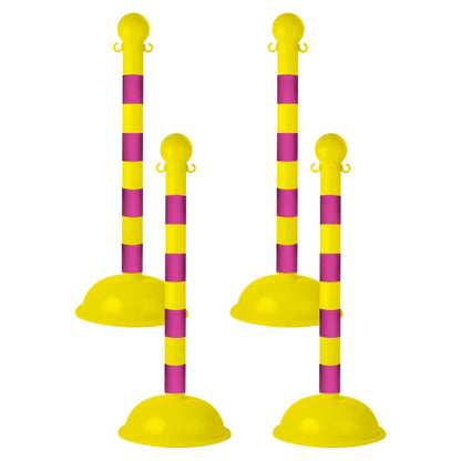 Striped Plastic Stanchions