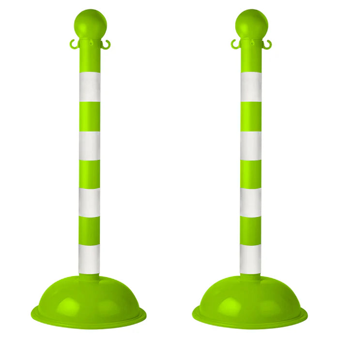 Striped Plastic Stanchions