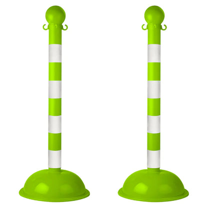 Striped Plastic Stanchions